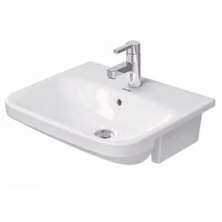 Duravit DuraStyle 550mm 1TH Semi-Recessed Basin - 0375550000