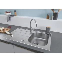 Grohe K200 1.0 Bowl Stainless Steel Kitchen Sink - 31552SD1 -Victorian Plumbing Store 31552SD1 D4 460