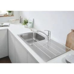 Grohe K500 1.0 Bowl Stainless Steel Kitchen Sink - 31563SD1 -Victorian Plumbing Store 31563SD1 D2 460
