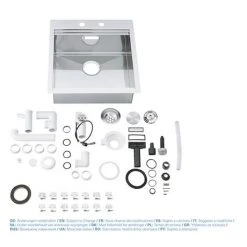 Grohe K800 1.0 Bowl Stainless Steel Kitchen Sink - 31583SD0 -Victorian Plumbing Store 31583SD0 D4 460