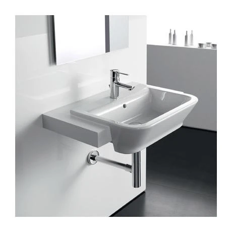 Roca - The Gap W560 x D400 semi recessed basin - 1 tap hole - 32747S000 2 Roca - The Gap W560 x D400 semi recessed basin - 1 tap hole - 32747S000 - Image 2