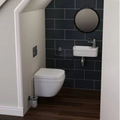 Grohe Euro 370mm 1TH Compact Right Hand Wall Hung Basin - 39327000 -Victorian Plumbing Store 39327000 d4 460