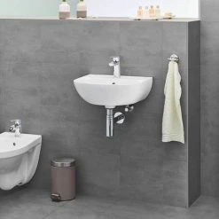 Grohe Bau Ceramic 450mm 1TH Wall Hung Basin - 39424000 -Victorian Plumbing Store 39424000 D3 460