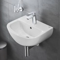 Grohe Bau Ceramic 450mm 1TH Wall Hung Basin - 39424000 -Victorian Plumbing Store 39424000 D4 460