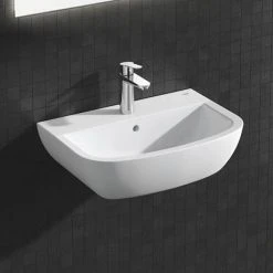 Grohe Bau Ceramic 550mm 1TH Wall Hung Basin - 39440000 -Victorian Plumbing Store 39440000 D3 460