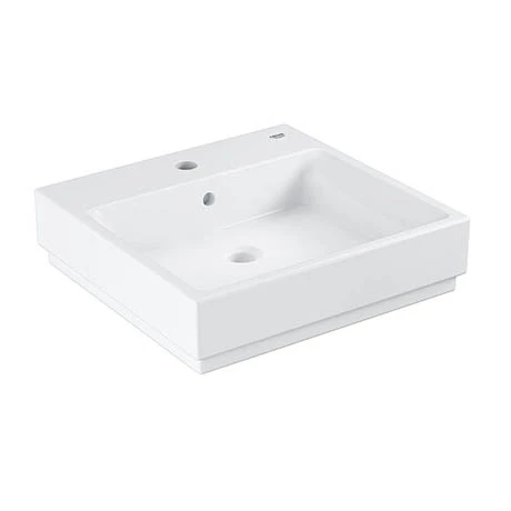Grohe Cube Ceramic 500mm 1TH Wall Hung Basin - 3947400H 1 Grohe Cube Ceramic 500mm 1TH Wall Hung Basin - 3947400H