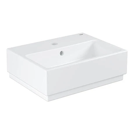 Grohe Cube Ceramic 450mm 1TH Wall Hung Basin - 3948300H 1 Grohe Cube Ceramic 450mm 1TH Wall Hung Basin - 3948300H