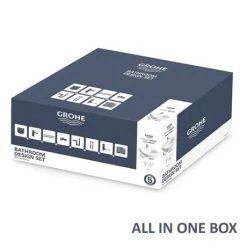 Grohe Euro Ceramic 600mm Complete Basin Package (Cosmo Smart Tap + Waste Included) -Victorian Plumbing Store 39642000 nd5 460