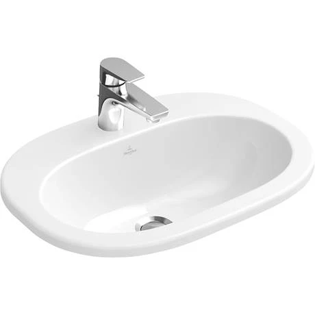 Villeroy and Boch O.novo 560 x 405mm 1TH Inset Basin - 41615601 2 Villeroy and Boch O.novo 560 x 405mm 1TH Inset Basin - 41615601 - Image 2