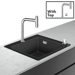 Hansgrohe C51-F450-06 1.0 Bowl Kitchen Sink & Tap Bundle - 43217000