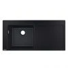 Hansgrohe S5110-F450 1.0 Bowl Built-in Kitchen Sink with Drainer - Graphite Black - 43330170