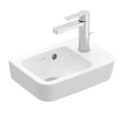 Villeroy and Boch O.novo Compact 360 x 250mm 1TH Handwash Basin -Victorian Plumbing Store 43433601 D2 460
