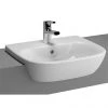 VitrA - Zentrum Semi-Recessed Basin - 1 Tap Hole