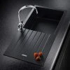 Rangemaster Andesite Ash Black 1.0 Bowl Igneous Granite Kitchen Sink