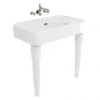 Arcade 900mm Basin and Ceramic Console Legs - Various Tap Hole Options