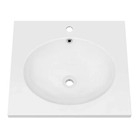 Arezzo 500 Wall Hung Basin with Chrome Towel Rail Frame 2 Arezzo 500 Wall Hung Basin with Chrome Towel Rail Frame - Image 2