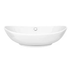Arezzo Stone Resin Floating Basin Shelf inc. Oval Basin - 600mm Wide -Victorian Plumbing Store AZ6MWSLFB1 d4 460