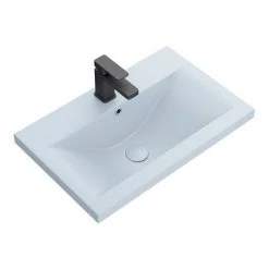 Arezzo 610 x 395mm Matt Blue Rectangular Mid-Edged Inset Basin -Victorian Plumbing Store AZ6RML D3 460