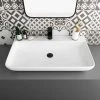 Arezzo 815 x 470mm Modern Large Counter Top 1TH Basin - No Overflow