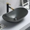 Arezzo Oval Counter Top Basin (620mm Wide - Matt Black)