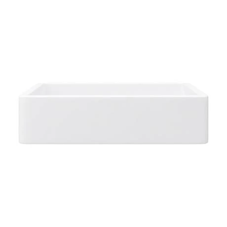 Arezzo 600 x 390mm Gloss White Rectangular Counter Top Basin 3 Arezzo 600 x 390mm Gloss White Rectangular Counter Top Basin - Image 3