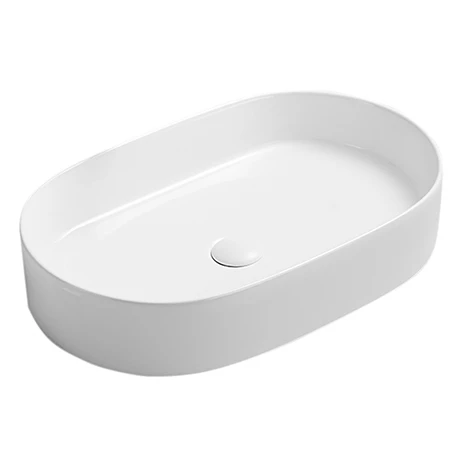 Arezzo Gloss White Oval Counter Top Basin (600 x 380mm) 1 Arezzo Gloss White Oval Counter Top Basin (600 x 380mm)