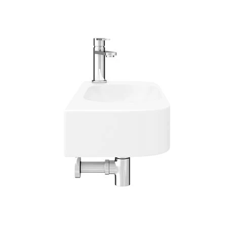 Arezzo 710 x 275mm Curved Wall Hung 1TH Basin 4 Arezzo 710 x 275mm Curved Wall Hung 1TH Basin - Image 4