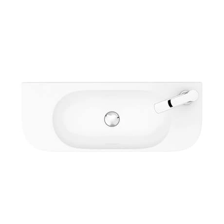 Arezzo 710 x 275mm Curved Wall Hung 1TH Basin 5 Arezzo 710 x 275mm Curved Wall Hung 1TH Basin - Image 5