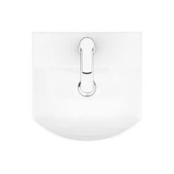 Arezzo 350 x 350 Modern Wall Mounted / Counter Top 1TH Basin -Victorian Plumbing Store AZ814B d3 460