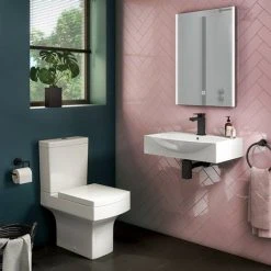 Arezzo 600 x 400 Modern Wall Mounted / Counter Top 1TH Basin -Victorian Plumbing Store AZ814D n d3 460