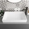 Arezzo 710 x 405mm Modern Large Rectangular Counter Top Basin with Hidden Waste Cover