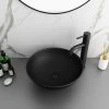 Arezzo 400mm Matt Black Round Counter Top Basin