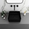 Arezzo 380 x 380mm Matt Black Square Counter Top Basin