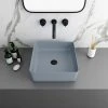 Arezzo 380 x 380mm Matt Grey Square Counter Top Basin