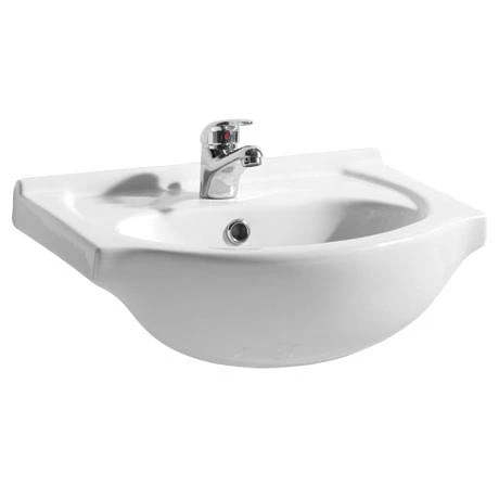 Alaska 450mm Small Semi Recessed Basin 1 Alaska 450mm Small Semi Recessed Basin