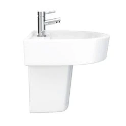 Bianco Modern Wall Hung Basin -Victorian Plumbing Store B420BSP D4 460