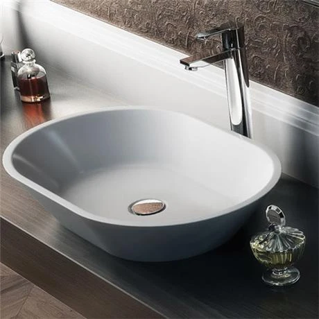 Clearwater - Sontuoso Bacino 600 Natural Stone Countertop Basin - W590 x D390mm - B5E 2 Clearwater - Sontuoso Bacino 600 Natural Stone Countertop Basin - W590 x D390mm - B5E - Image 2