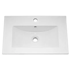 Nuie 600mm Minimalist Ceramic Inset Basin - BAS010