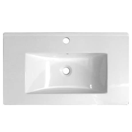 Nuie 800mm Minimalist Ceramic Inset Basin - BAS011 1 Nuie 800mm Minimalist Ceramic Inset Basin - BAS011