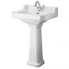 Bayswater Fitzroy Traditional 1TH Basin & Full Pedestal