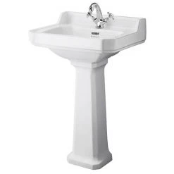 Bayswater Fitzroy Comfort Height Traditional 1TH Basin & Full Pedestal