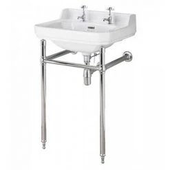 Bayswater Fitzroy 2TH Basin & Chrome Wash Stand