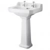 Bayswater Fitzroy Traditional 2TH Basin & Full Pedestal