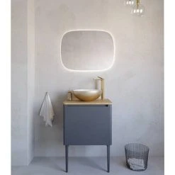 Crosswater Circus 400mm Countertop Basin Brushed Brass - CT4084UCF -Victorian Plumbing Store BBA 460