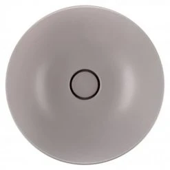 BagnoDesign Matt Grey Koy 400mm Round Countertop Basin -Victorian Plumbing Store BDS KOY 702 MGY D2 460
