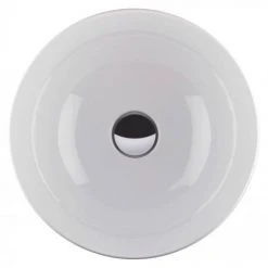 BagnoDesign Gloss White Koy 400mm Round Countertop Basin -Victorian Plumbing Store BDS KOY 702 WH D2 460