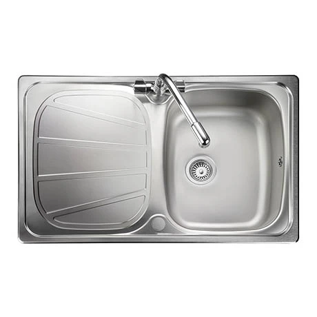 Rangemaster Baltimore Compact 1.0 Bowl Stainless Steel Kitchen Sink 1 Rangemaster Baltimore Compact 1.0 Bowl Stainless Steel Kitchen Sink