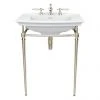 Heritage Abingdon Blenheim Basin & Washstand - Vintage Gold