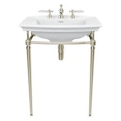 Heritage Abingdon Blenheim Basin & Washstand - Vintage Gold