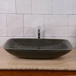 Blue Limestone 600 x 380mm Counter Top Rectangle Basin 0TH - BLST003 11 Blue Limestone 600 x 380mm Counter Top Rectangle Basin 0TH - BLST003 -Victorian Plumbing Store BLST003 n d5 460